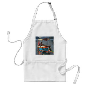 Sultan Taxi Boat Marmaris Nautical Art Standard Apron
