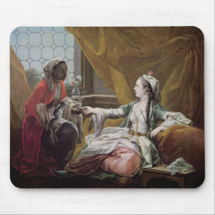 Sultana being offered coffee by a servant mouse mat
