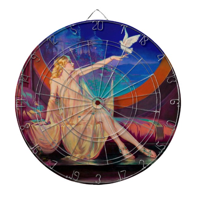Sultana the Arabian Sultan's Concubine 1925 Dartboard (Front)