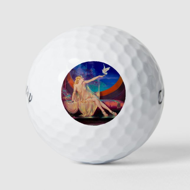 Sultana the Arabian Sultan's Concubine 1925 Golf Balls (Front)