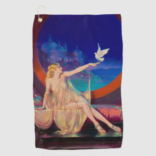 Sultana the Arabian Sultan's Concubine 1925 Golf Towel