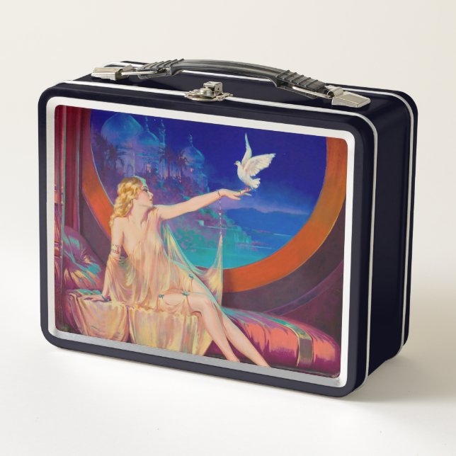 Sultana the Arabian Sultan's Concubine 1925 Metal Lunch Box (Front)
