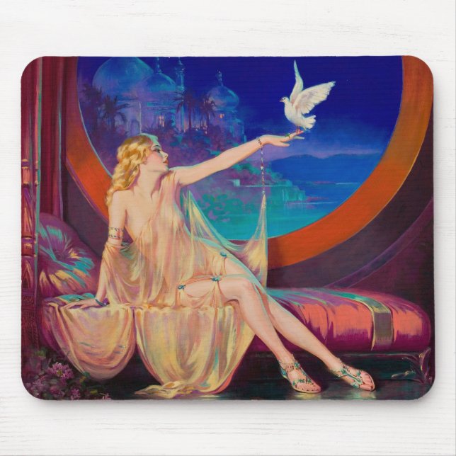 Sultana the Arabian Sultan's Concubine 1925 Mouse Mat (Front)