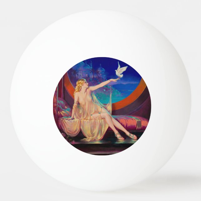 Sultana the Arabian Sultan's Concubine 1925 Ping Pong Ball (Front)