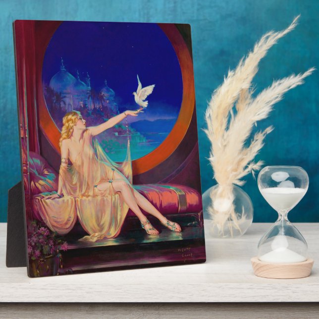 Sultana the Arabian Sultan's Concubine 1925 Plaque (Side)