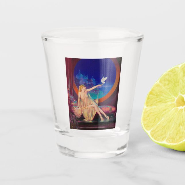 Sultana the Arabian Sultan's Concubine 1925 Shot Glass (Front)