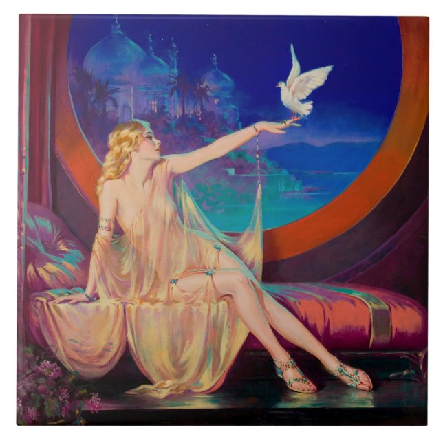 Sultana the Arabian Sultan's Concubine 1925 Tile (Front)