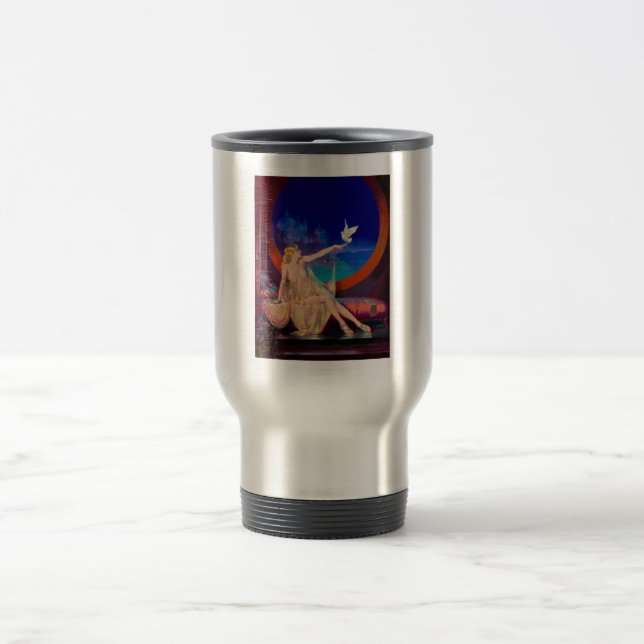 Sultana the Arabian Sultan's Concubine 1925 Travel Mug (Center)