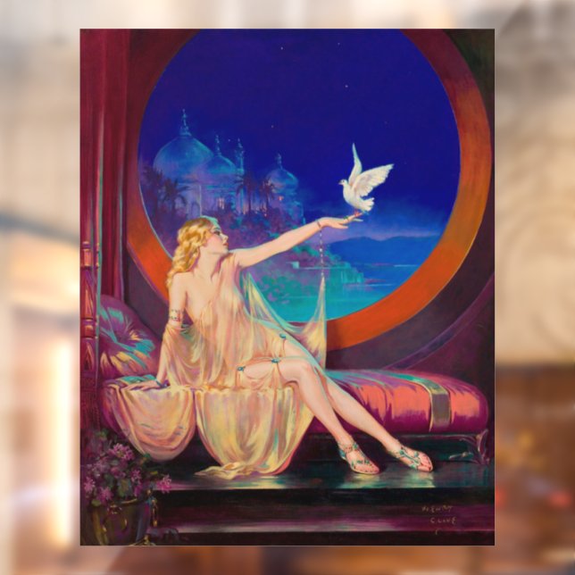 Sultana the Arabian Sultan's Concubine 1925 Window Cling (Sheet 2)