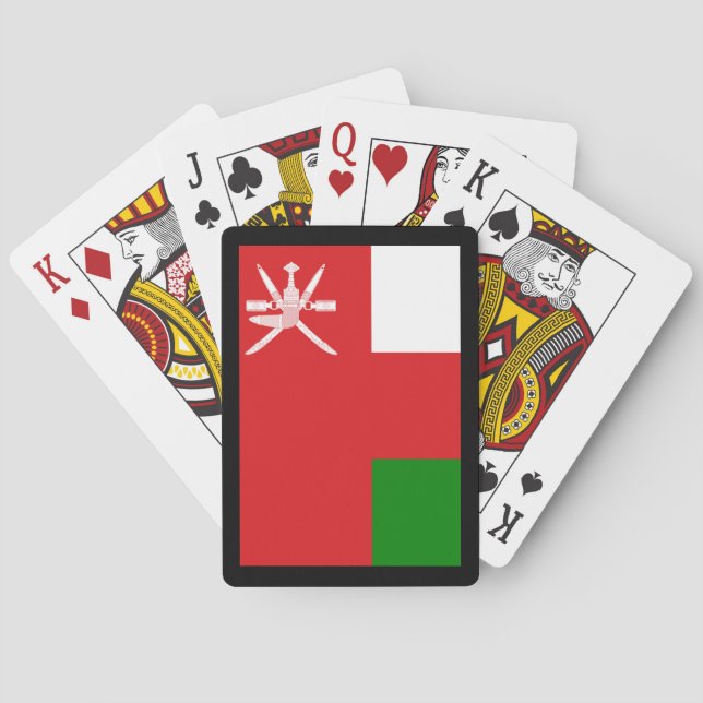 Sultanate of Oman Flag Playing Cards (Back)