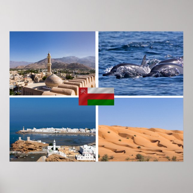 Sultanate of Oman landmarks Poster (Front)