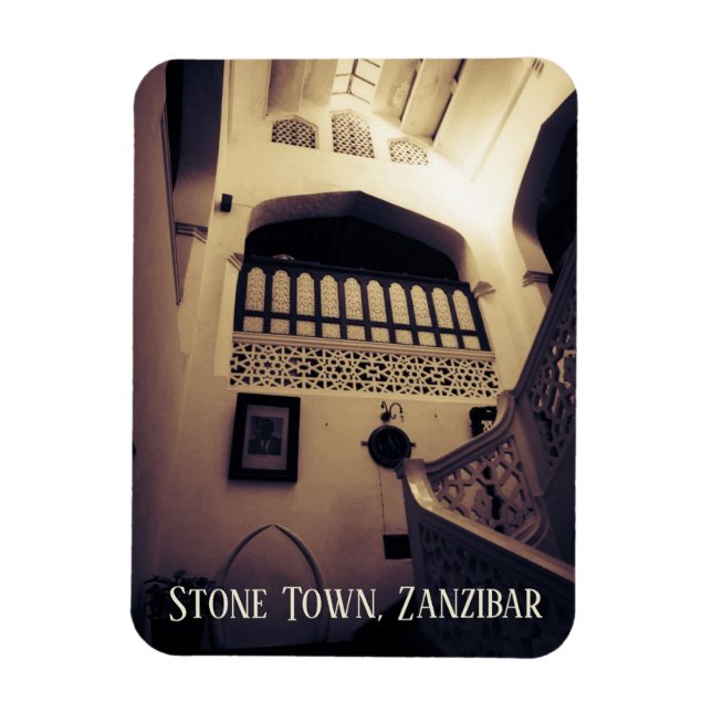 Sultan's Palace, Stone Town, Zanzibar Magnet (Vertical)