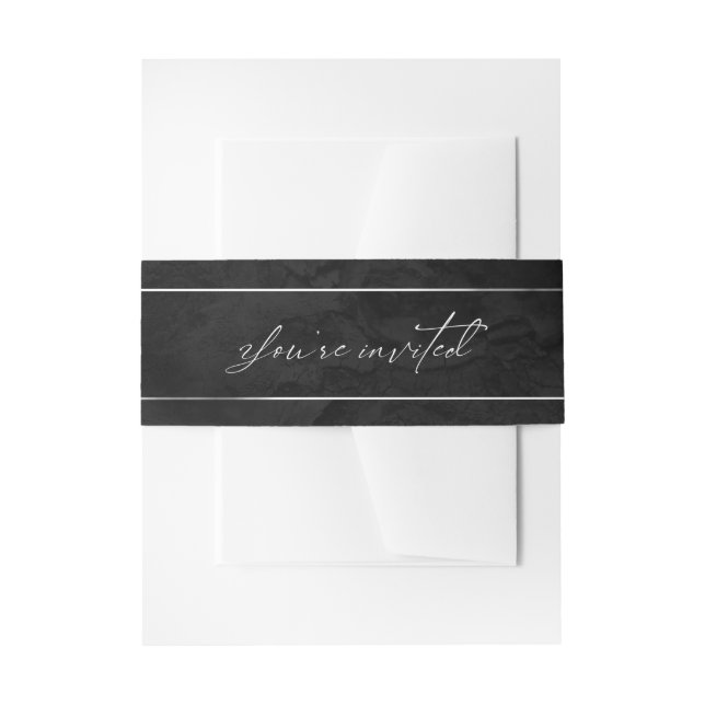 Sultry Nights Wedding You're Invited ID829  Invitation Belly Band (Front Example)