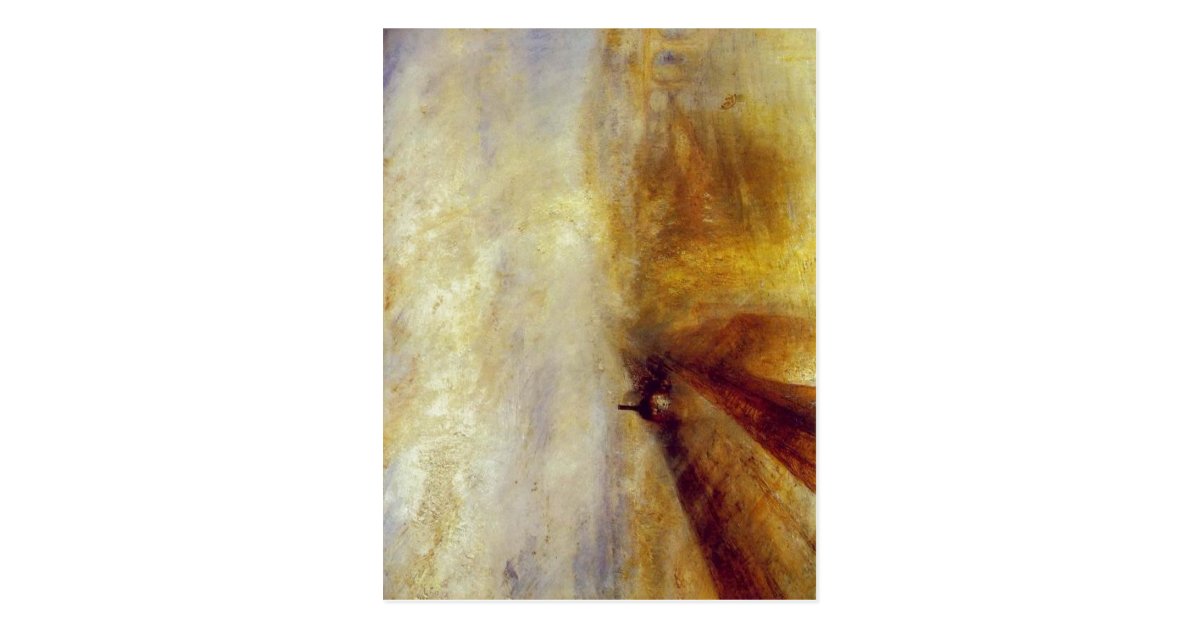 Sumario J M W Turner Rain Steam And Speed Postcard Zazzle Co Uk