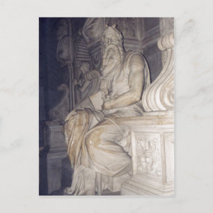Sumario Photo of Moses, a sculpture by Michelangel Postcard