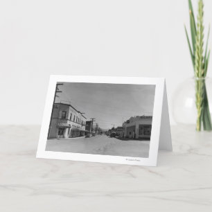 Sumas, WA - View of Downtown Street Photograph Card