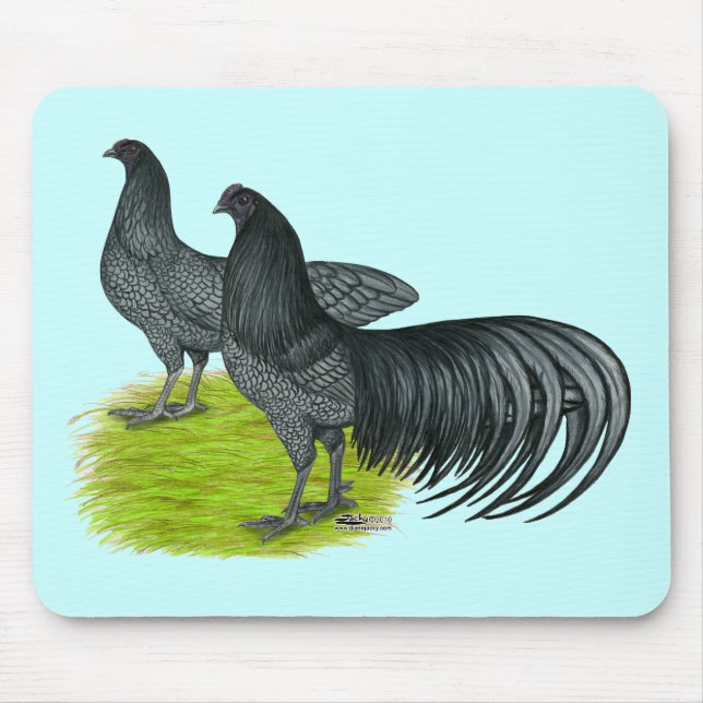Sumatra:  Blue Pair Mouse Mat (Front)
