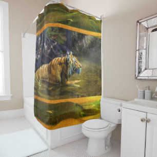 Sumatra Tiger LIGHT OF THE TIGER Shower Curtain