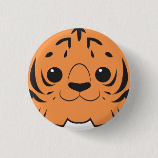 Sumatran Tiger Face Button