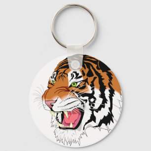 Sumatran tiger key ring