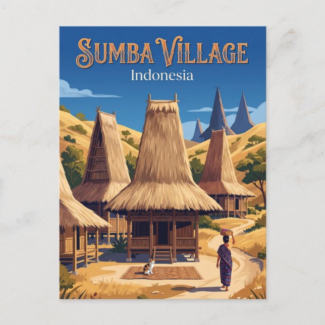 Sumba Island Indonesia Postcard (Front)