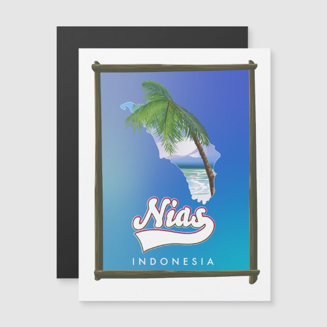 Sumba Island Indonesia travel map (Front/Back)