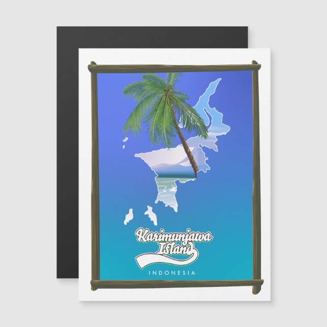 Sumba Island Indonesia travel map (Front/Back)