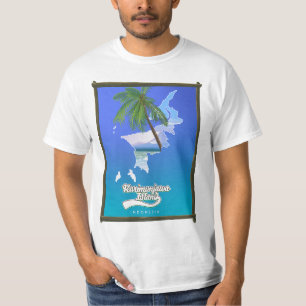 Sumba Island Indonesia travel map T-Shirt