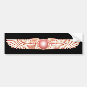 Sumerian Anunnaki Winged Sun Disc Bumper Sticker