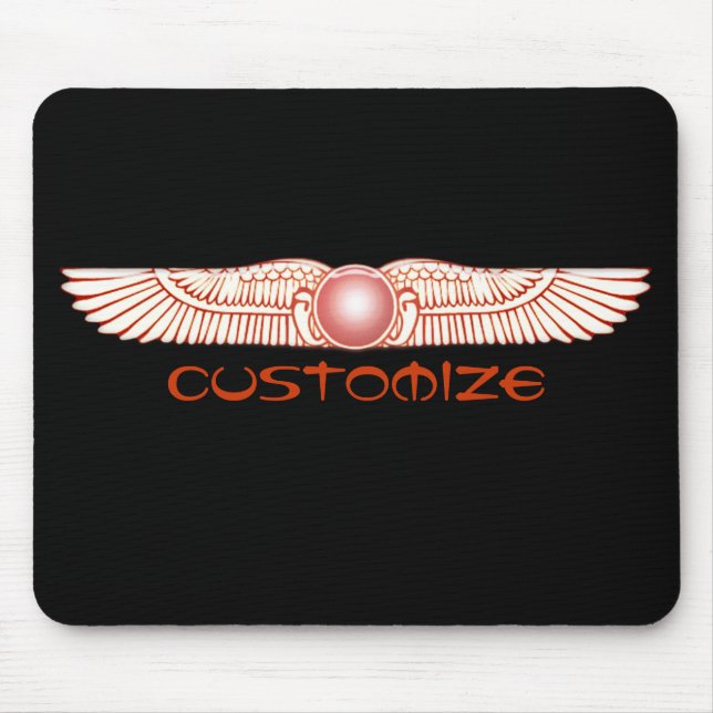 Sumerian Anunnaki Winged Sun Disc Mouse Mat (Front)