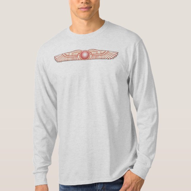 Sumerian Anunnaki Winged Sun Disc T-Shirt (Front)
