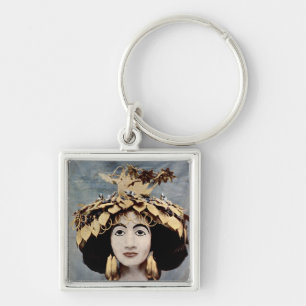 Sumerian headdress worn by Queen Shub-ad Key Ring