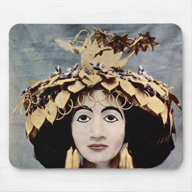 Sumerian headdress worn by Queen Shub-ad Mouse Mat (Front)