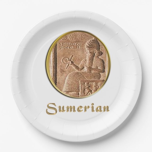 Sumerian Paper Plate (Front)