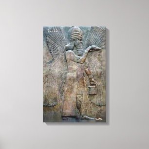 SUMERIAN TABLETS CANVAS DMT SPIRITUAL GRAFFITI PRINT