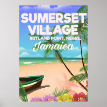 Sumerset Village Jamaica travel poster