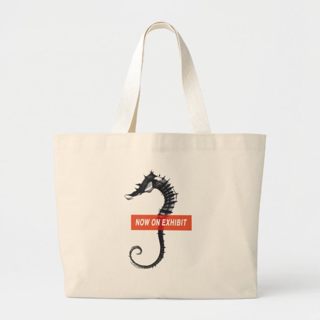 SUMI-e Tote Seahorse (Front)