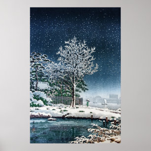Sumidagawa Suijin Forest by Tsuchiya Koitsu Poster