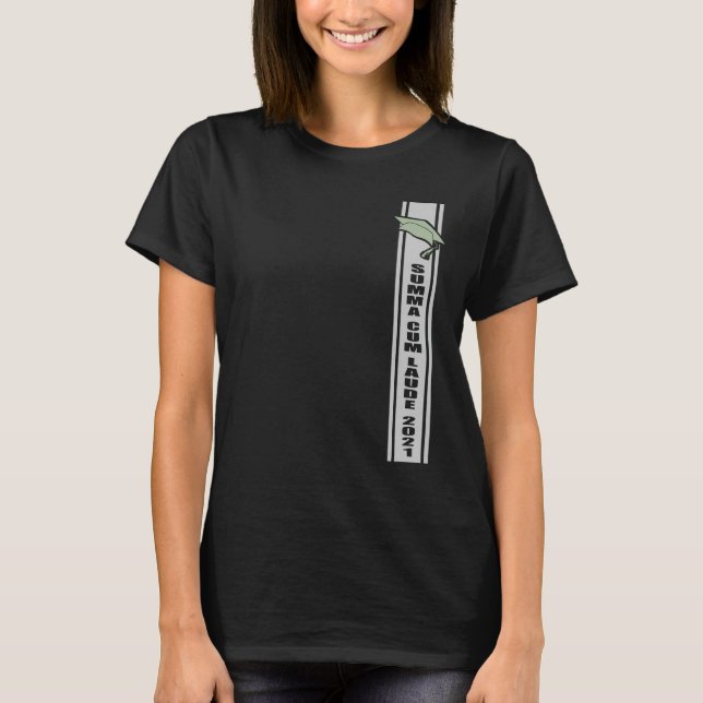 Summa Cum Laude Graduating Class Of 2021 Graduate  T-Shirt (Front)