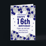 summarised grandson birthday card<br><div class="desc">grandson greeting cards,  grandson cards,  funny greeting card</div>