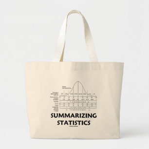 Summarising Statistics Large Tote Bag