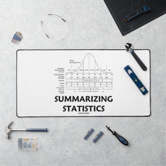 Summarising Statistics Normal Distribution Curve Desk Mat