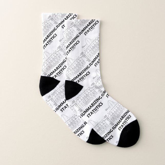 Summarising Statistics Normal Distribution Curve Socks (Pair)