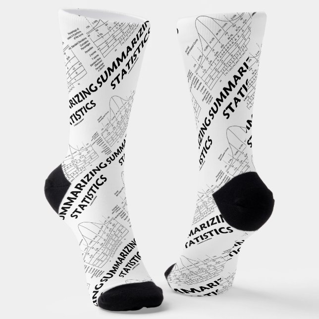 Summarising Statistics Normal Distribution Curve Socks (Angled)