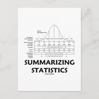 Summarising Statistics Postcard