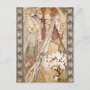Summary Alphonse Marie Mucha (Czechoslovakian, 186 Postcard