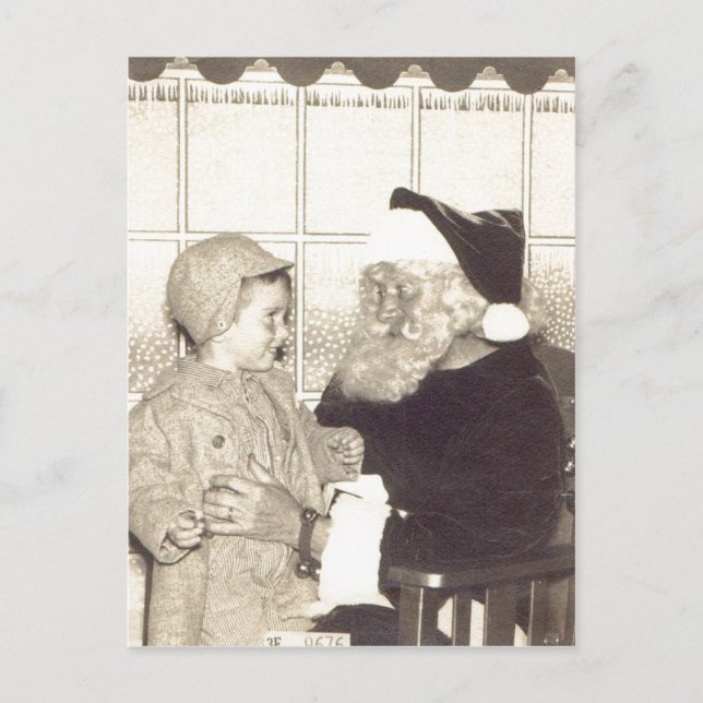 Summary Department Store Santa circa 1956. A.Chris Holiday Postcard (Front)