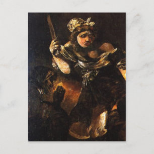 Summary Description Judith y Holofernes. Pintura a Postcard