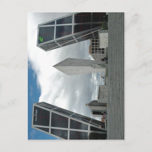 Summary Description Plaza de Castilla, Madrid Phot Postcard (Front)