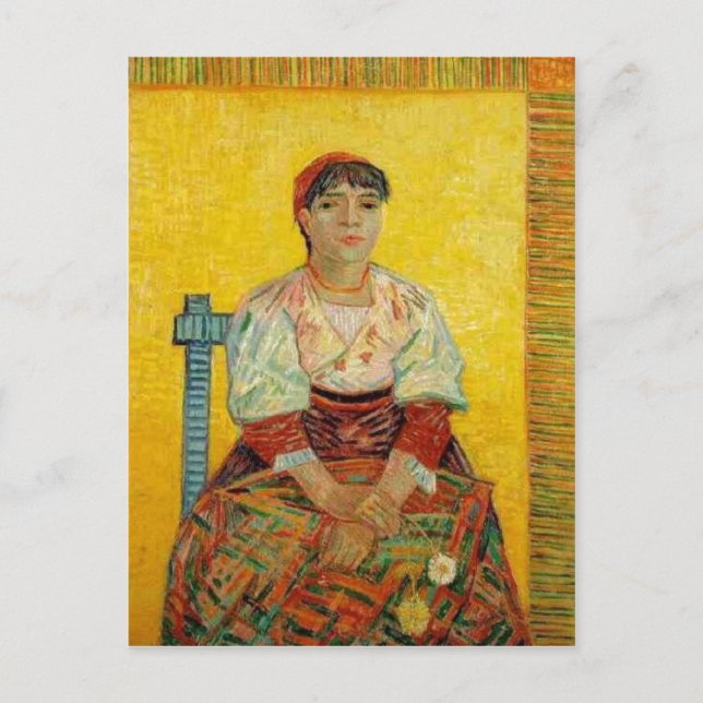 Summary Description Portrait of Italian woman Date Postcard (Front)